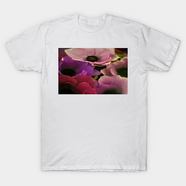 Pink Flowers T-Shirt by TriForceDesign